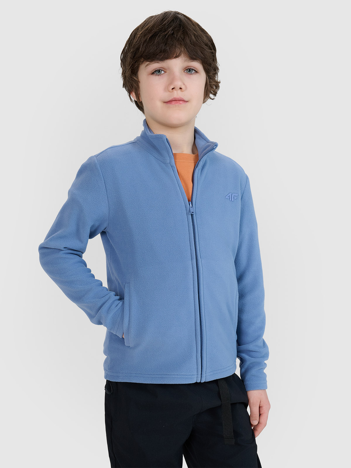 4F Polar regular ze stójką chłopięcy - granatowy 158 (12-13 lat)