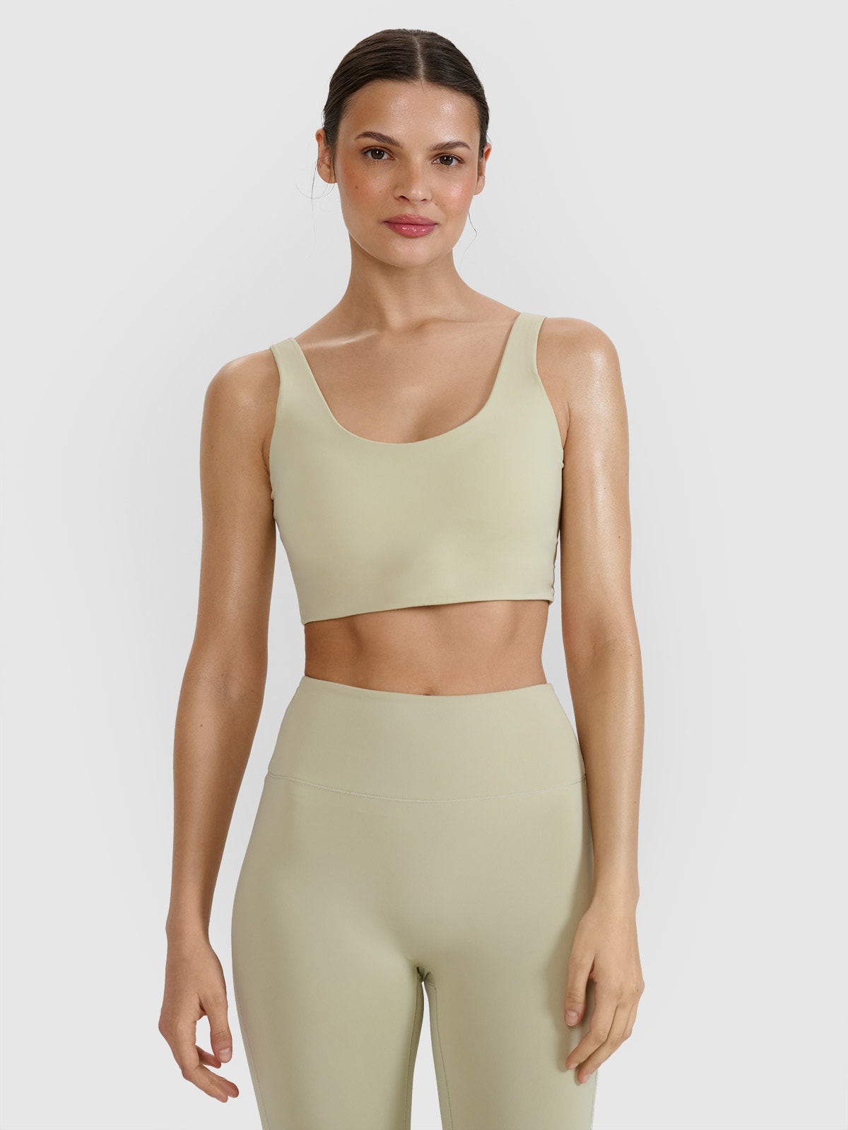 4F Biustonosz treningowy ze średnim wsparciem - zielony XL