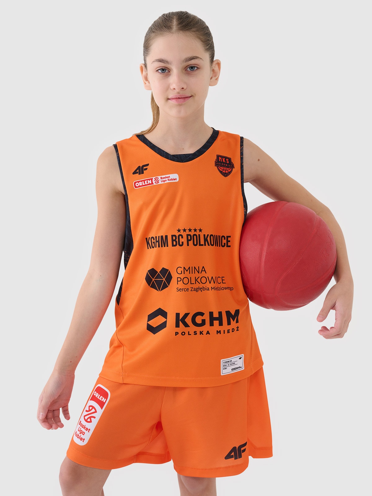 4F Koszulka meczowa replika domowa z sezonu 2024/25 dziecięca 4F x MKS Polkowice - multikolor 158/164 (12-14 lat)