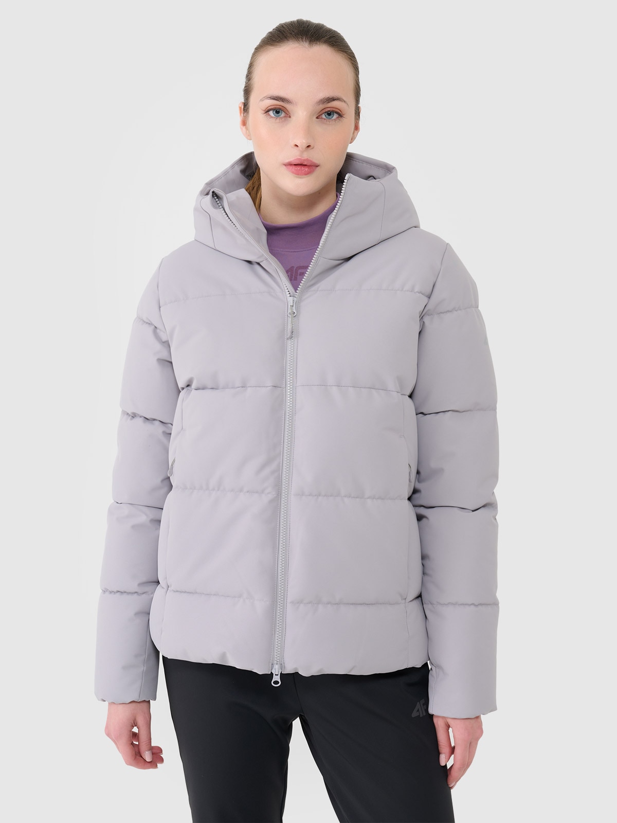 4F Kurtka narciarska membrana NeoDry 5000 damska - szara XXL