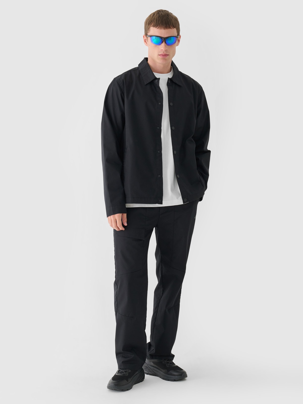 4F Spodnie casual męskie - czarne XXL