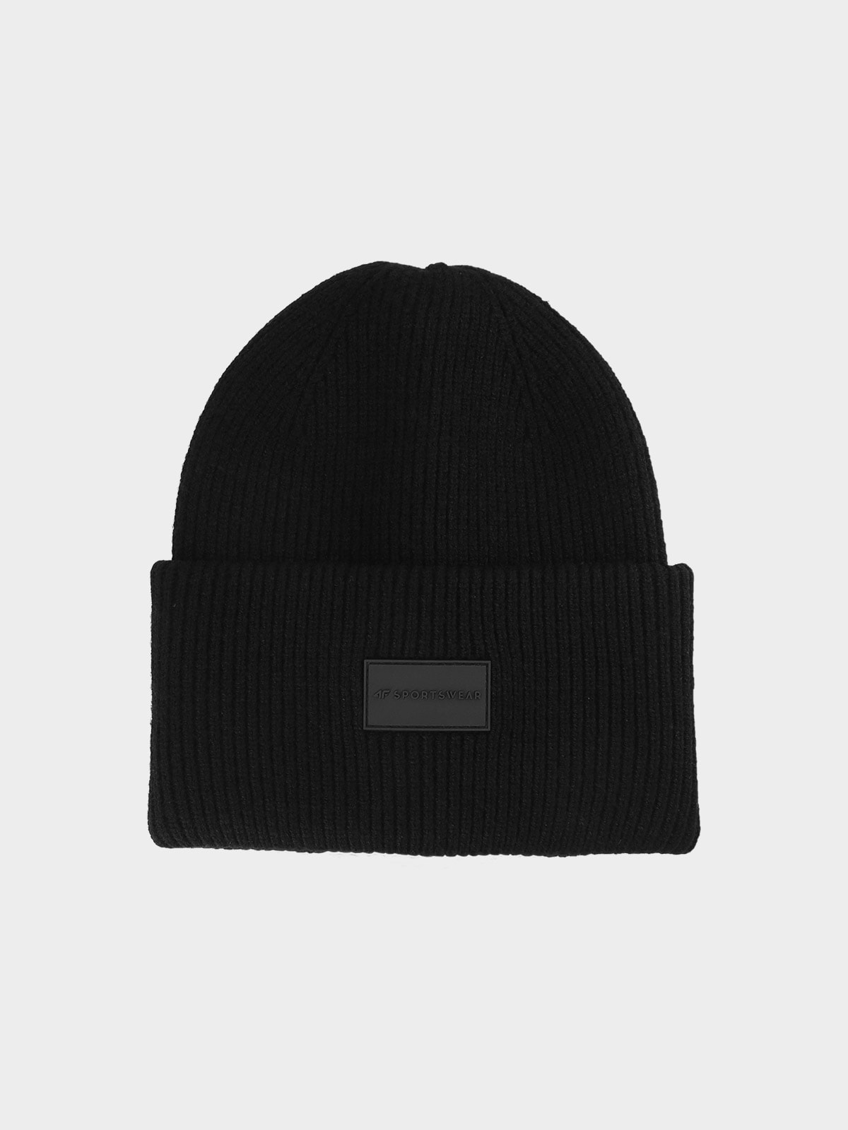 4F Czapka zimowa dziewczęca - czarna Uniwersalny