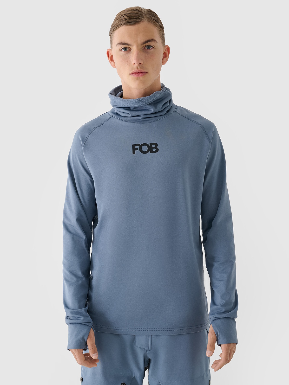 4F Bielizna termiczna ocieplana (góra) męska - niebieska XXL