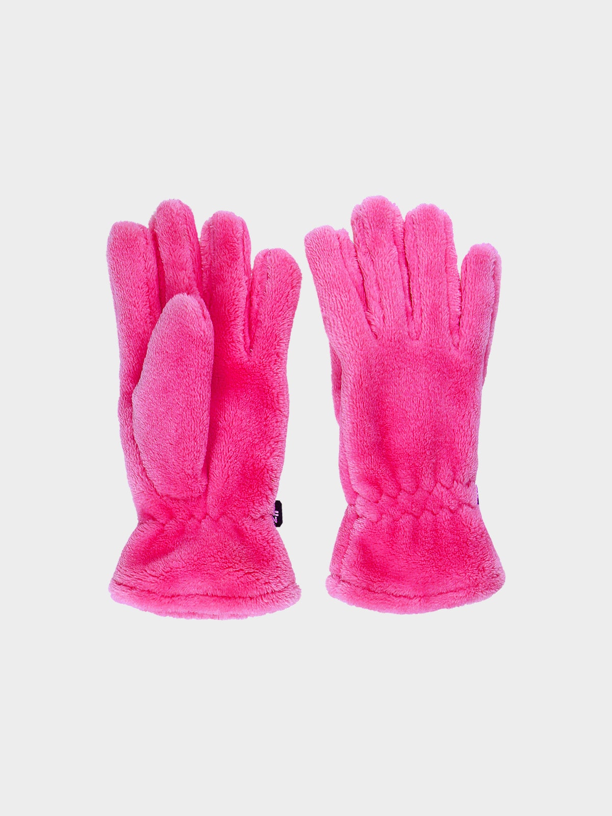 4F Rękawiczki dzianinowe dziewczęce - różowe L/XL