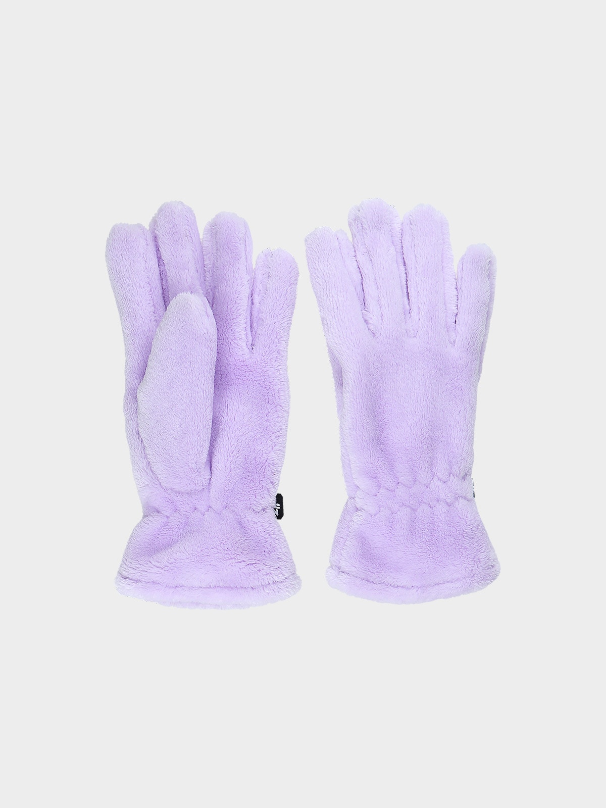 4F Rękawiczki pluszowe dziewczęce - fioletowe S/M