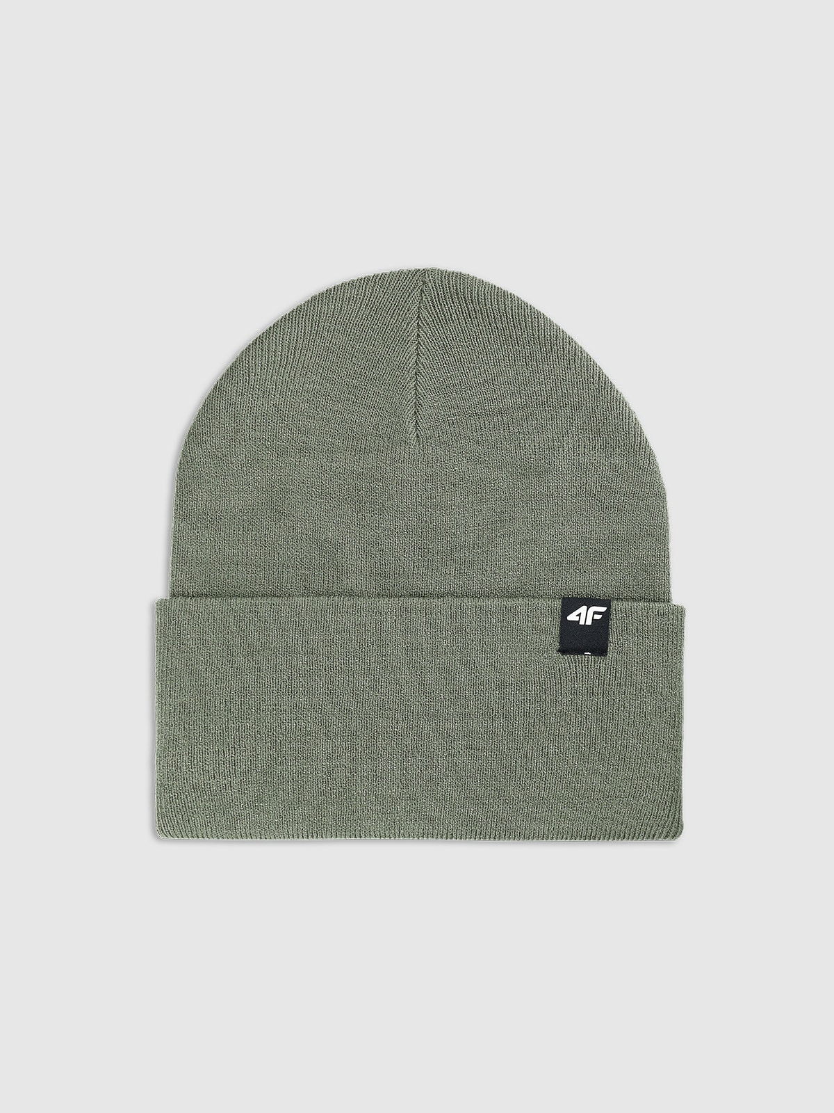 4F Czapka zimowa uniseks - oliwkowa/khaki Uniwersalny