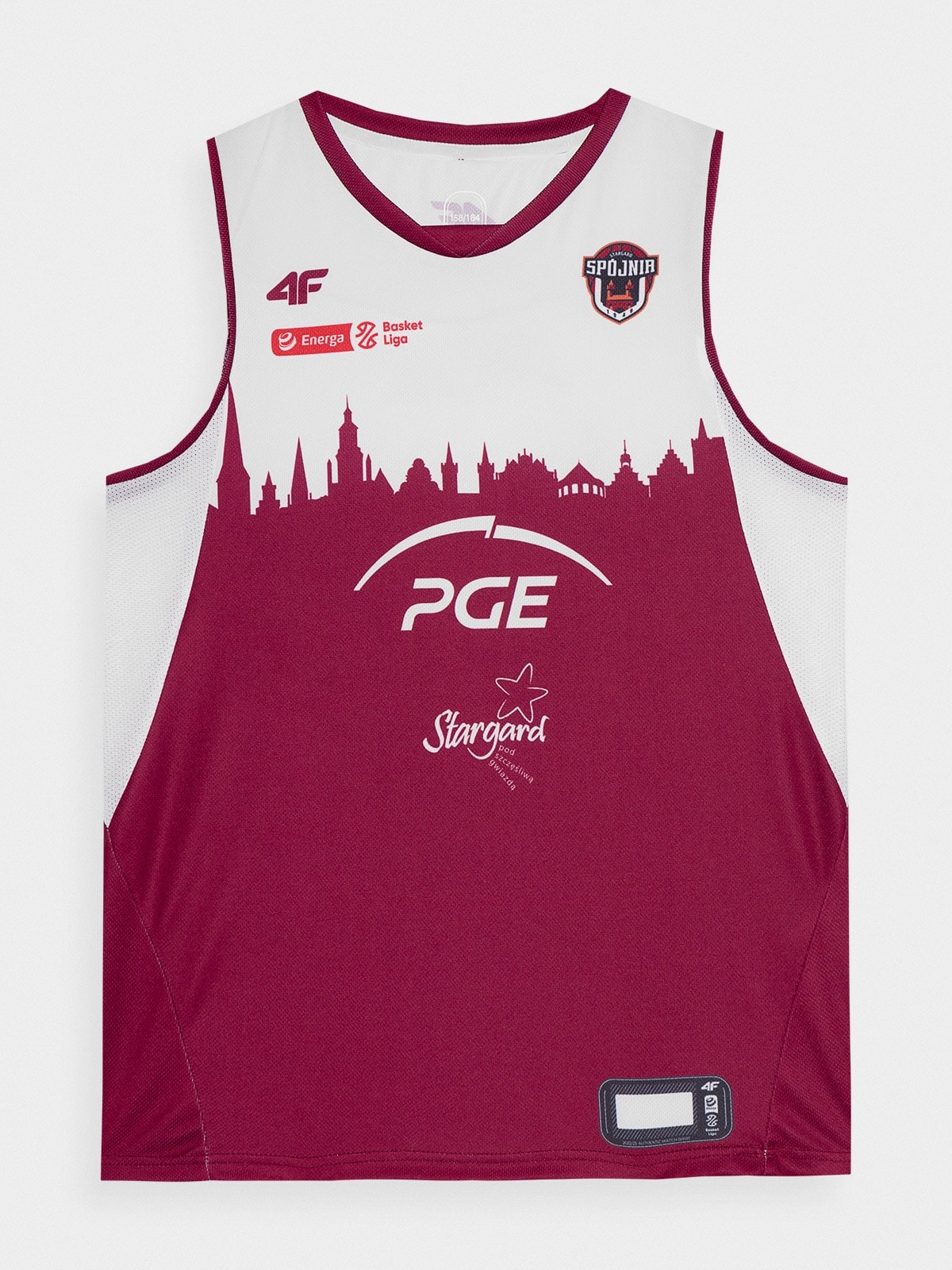 4F Koszulka replika wyjazdowa z sezonu 2022/23 chłopięca 4F x Spójnia Stargard 110/116