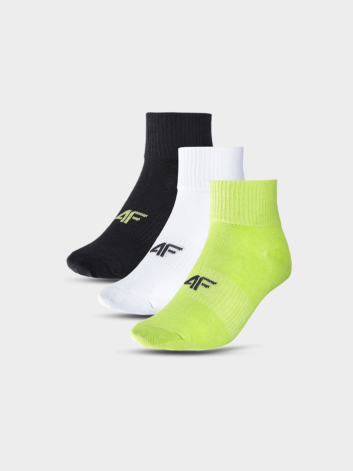 4F Skarpetki casual za kostkę (3-pack) dziecięce - multikolor 38-40