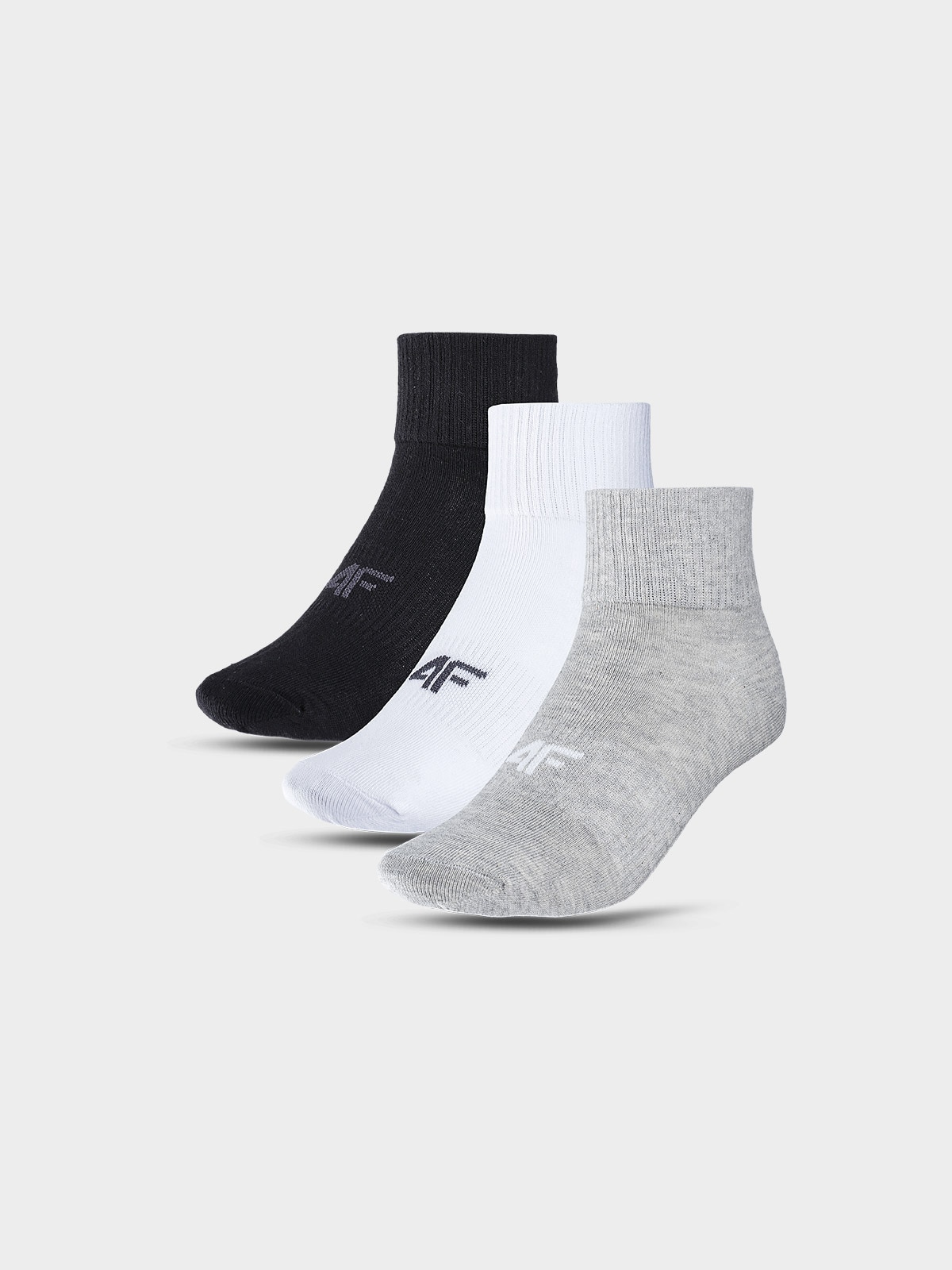 4F Skarpetki casual za kostkę (3-pack) dziecięce - multikolor 38-40