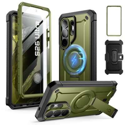 Etui SUPCASE Unicorn Beetle Pro Mag MagSafe do Samsung Galaxy S26 Ultra Zielony