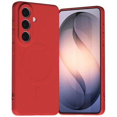 Etui MERCURY Semi-Silicone MagSafe do Samsung Galaxy S26 Czerwony