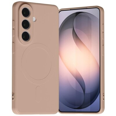 Etui MERCURY Semi-Silicone MagSafe do Samsung Galaxy S26 Różowo-piaskowy