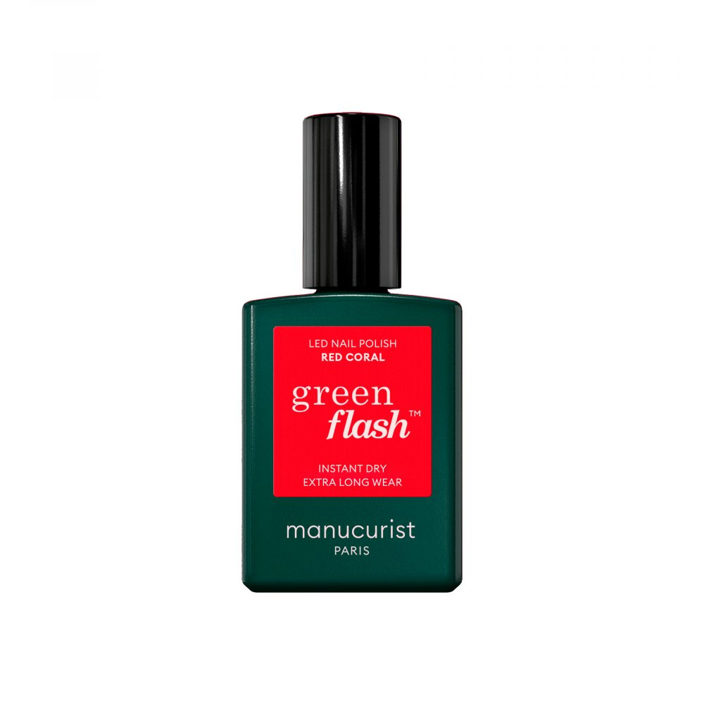 Manucurist Green Flash Nail Polish lakier do paznokci Red Coral 15ml