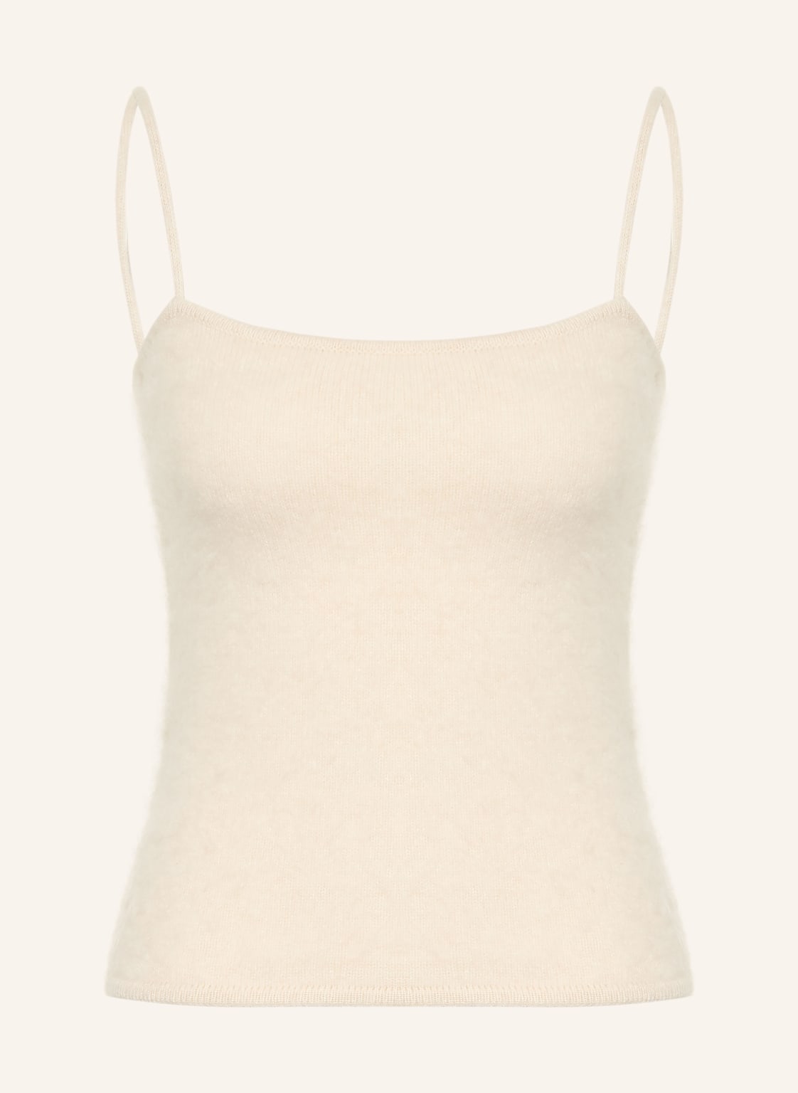 Almada Label Dzianinowy Top Lucy Z Kaszmiru beige