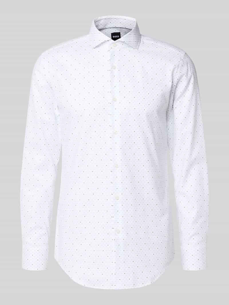 Koszula biznesowa o kroju regular fit z czystej bawełny