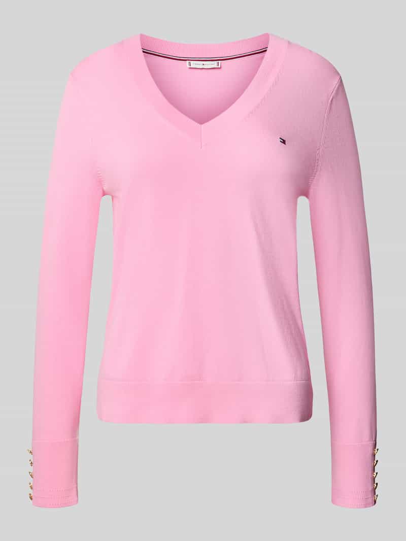 Sweter z dzianiny o kroju regular fit z czystej bawełny