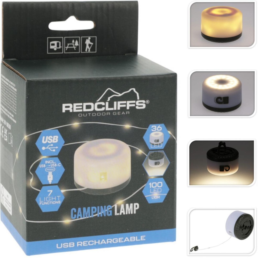 REDCLIFFS Latarka LAMPA CAMPING ŁADOWANIE USB