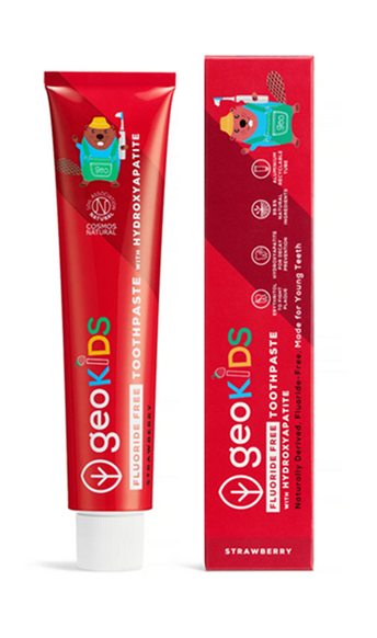 Georganics - Naturalna pasta do zębów dla dzieci (Truskawka, bez fluoru, 75 ml)
