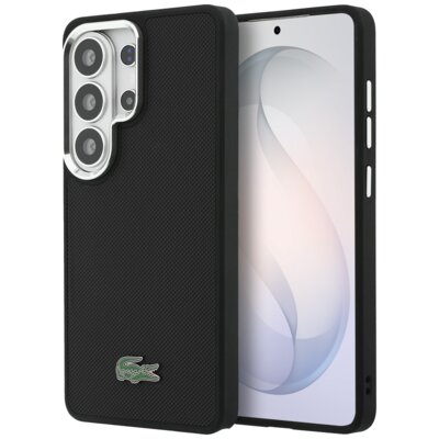 Etui LACOSTE Full Wrap Petit Pique MagSafe do Samsung Galaxy S26 Ultra Czarny