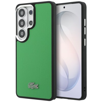 Etui LACOSTE Full Wrap Petit Pique MagSafe do Samsung Galaxy S26 Ultra Zielony