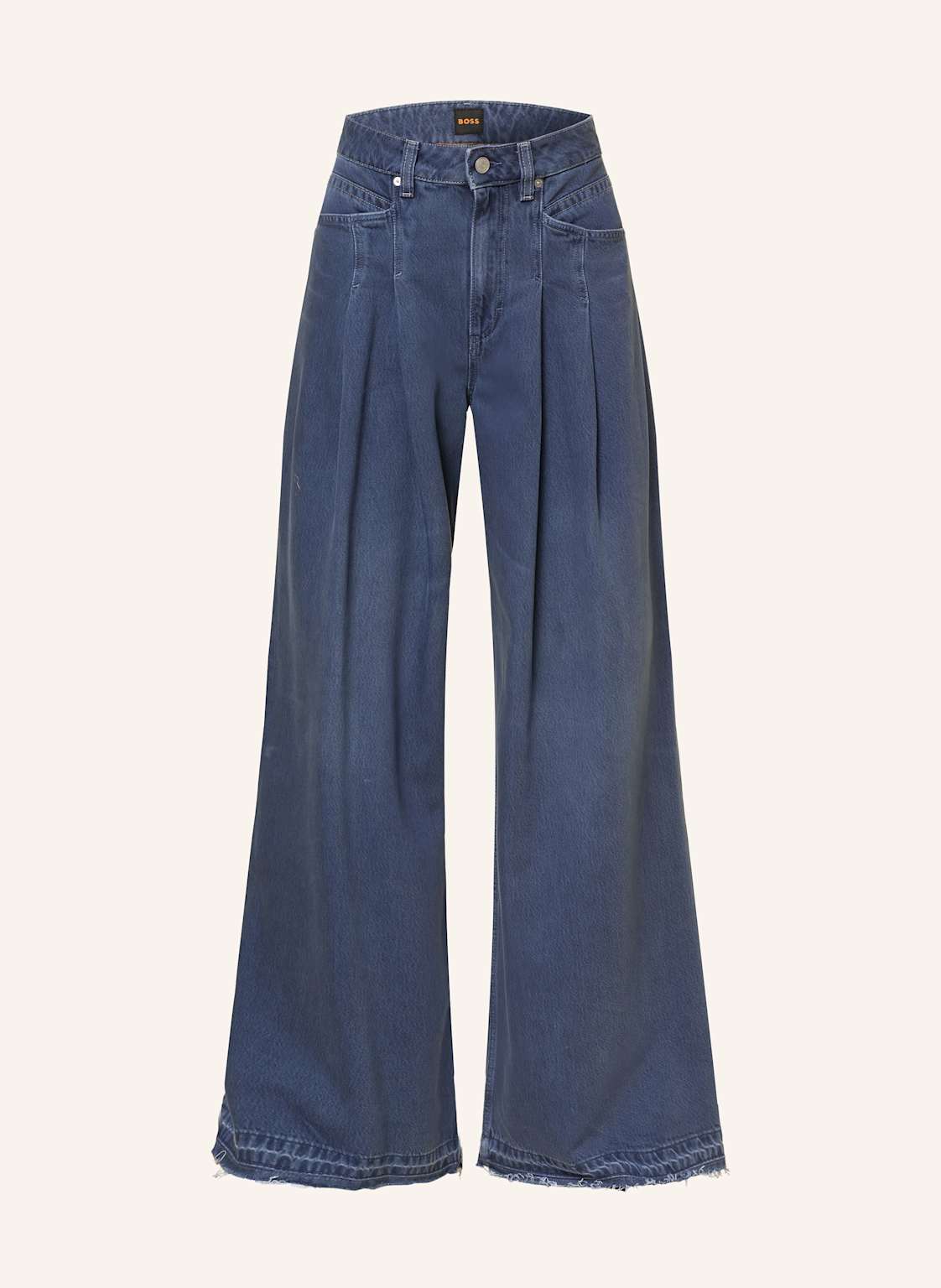 Boss Jeansy Wide Leg Slouchy grau