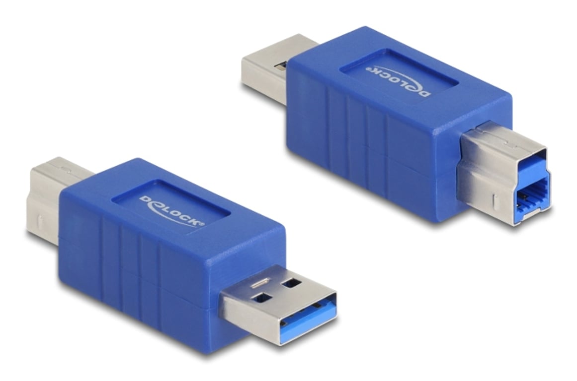 DeLOCK 67213 przejściówka do kabli USB Type-A USB Type-B Niebieski