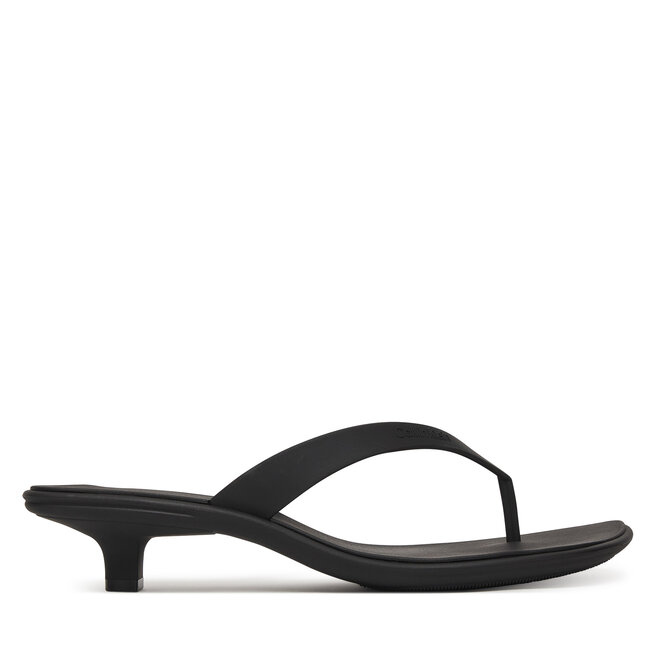 Japonki Calvin Klein Flip Flop Kitten Heel Thong Tpu HW0HW02965 Czarny