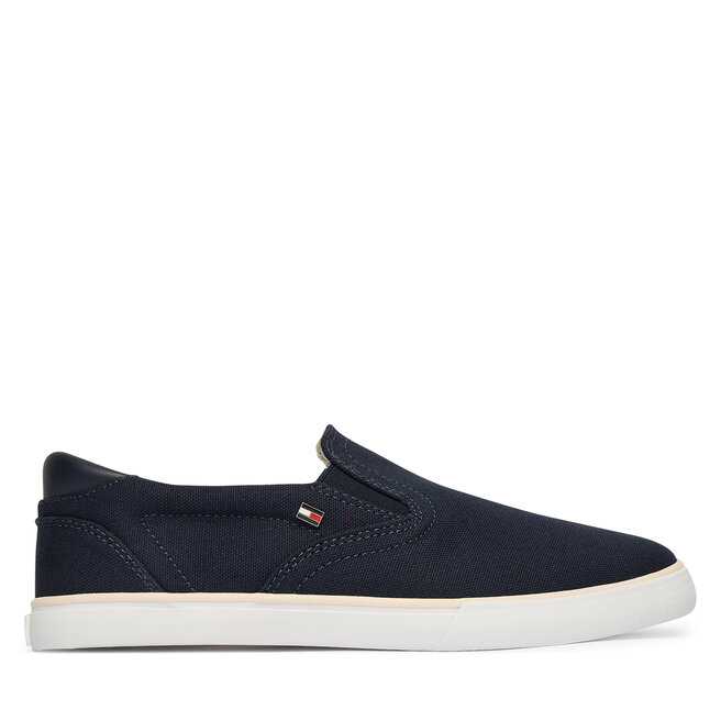 Tenisówki Tommy Hilfiger Th Low Profile Slip On FW0FW09103 Granatowy