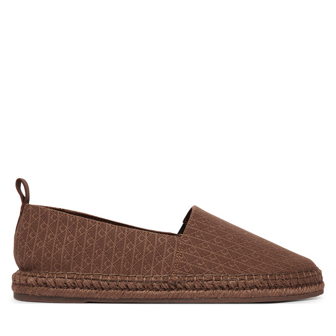 Espadryle Calvin Klein Espadrille Aop Cv HM0HM02231 Brązowy