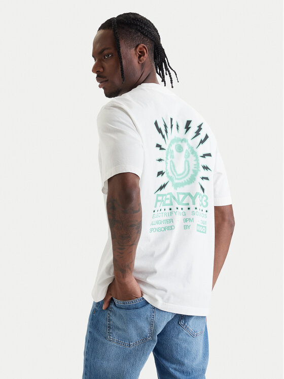 HUGO T-Shirt Nextralio 50560090 Biały Regular Fit