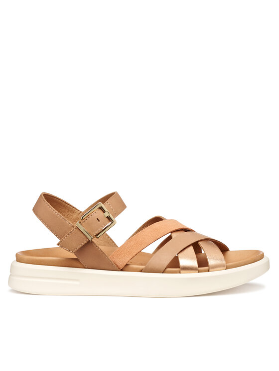 Geox Sandały D Xand 2S D35PAB 043CF C8391 Brązowy