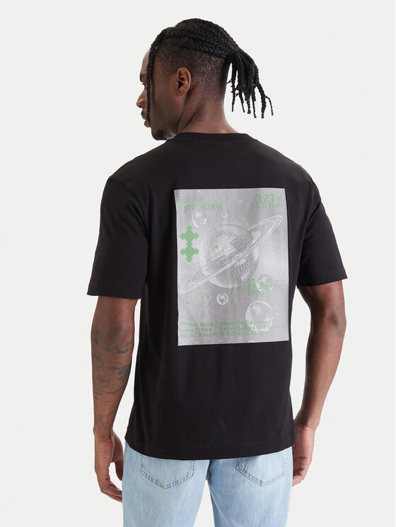 HUGO T-Shirt Nufotee 50560048 Czarny Regular Fit