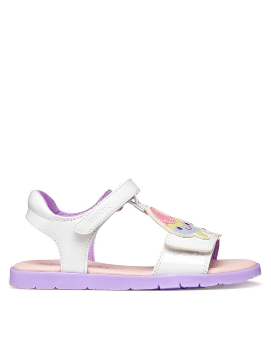 Geox Sandały J Sandal Joyfoot Gir J65P1C 000HH C0761 M Biały