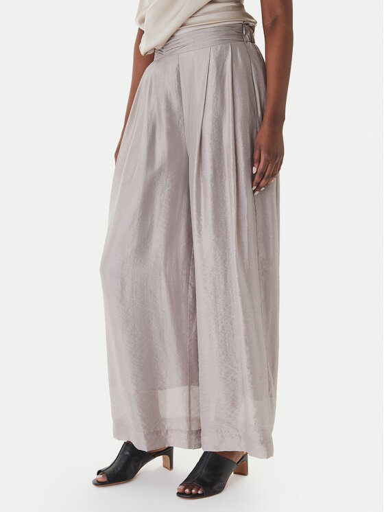 Eleh Spodnie materiałowe SS260269 Szary Wide Leg
