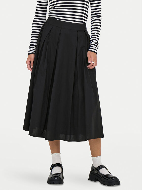 ONLY Spódnica trapezowa Maila 15369555 Czarny Regular Fit