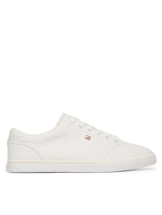 Tommy Hilfiger Tenisówki Th Low Profile Vulc Canvas FW0FW09102 Biały