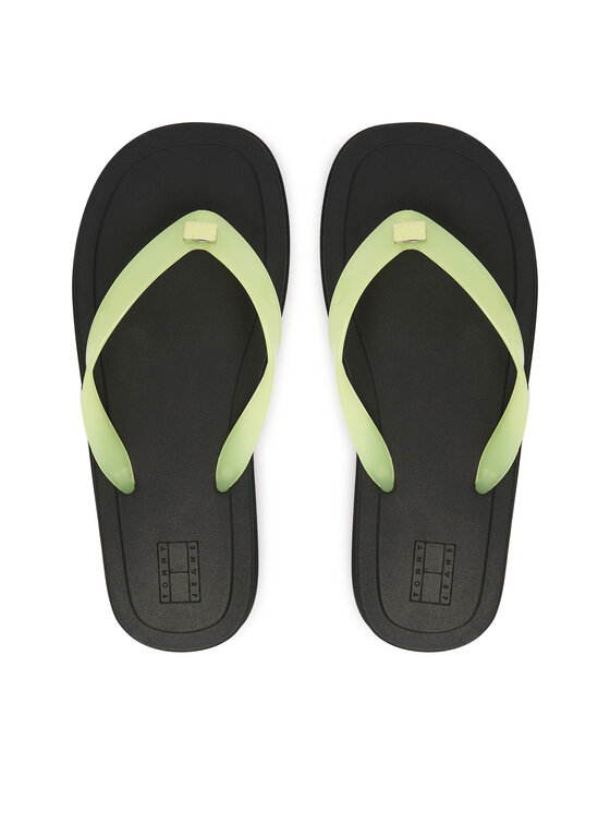 Tommy Jeans Japonki Tjw Cleated Jelly Summer Sandal EN0EN02954 Zielony