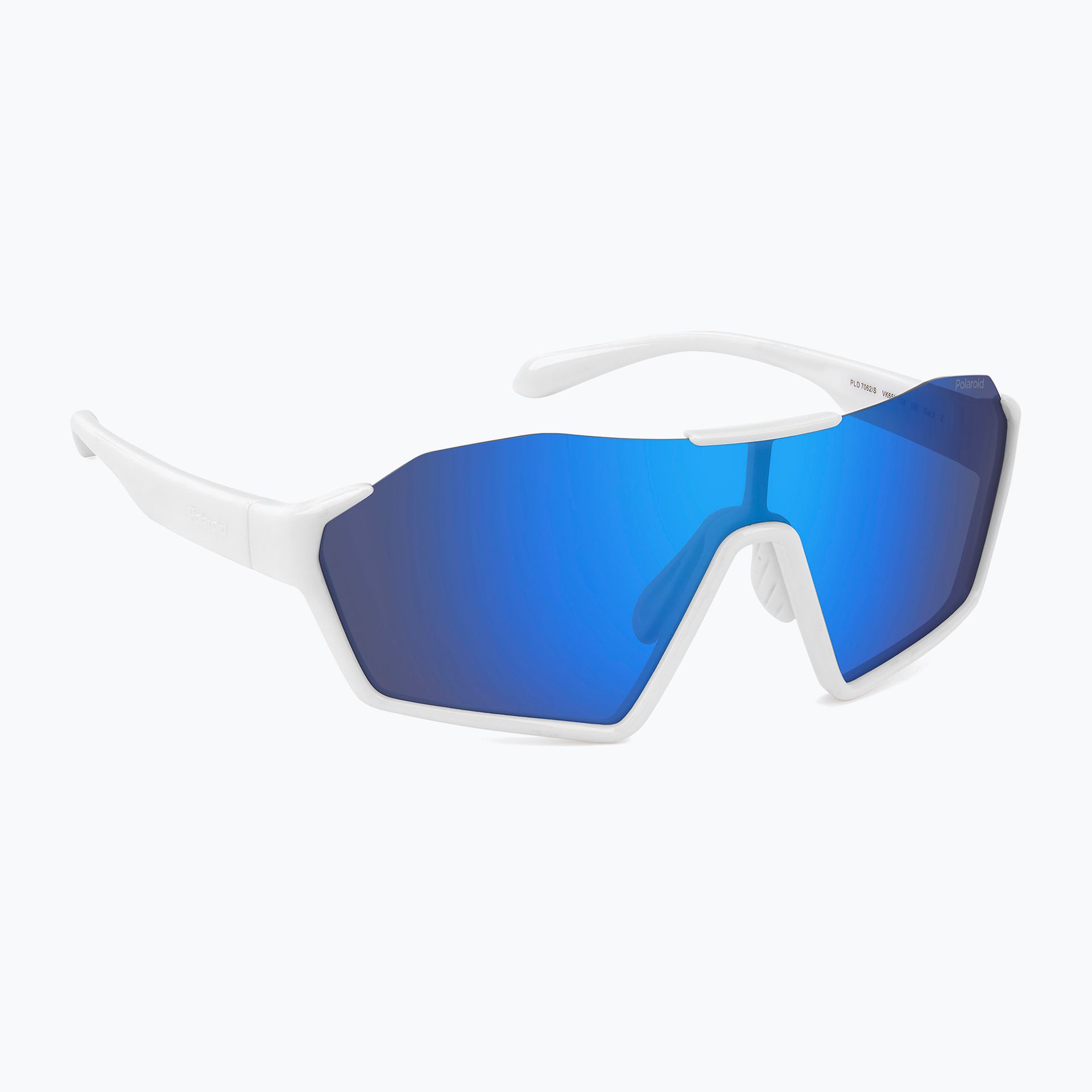 Okulary przeciwsłoneczne Polaroid PLD 7062/S white/blue mirror polarized WYSYŁKA W 24H 30 DNI NA ZWROT