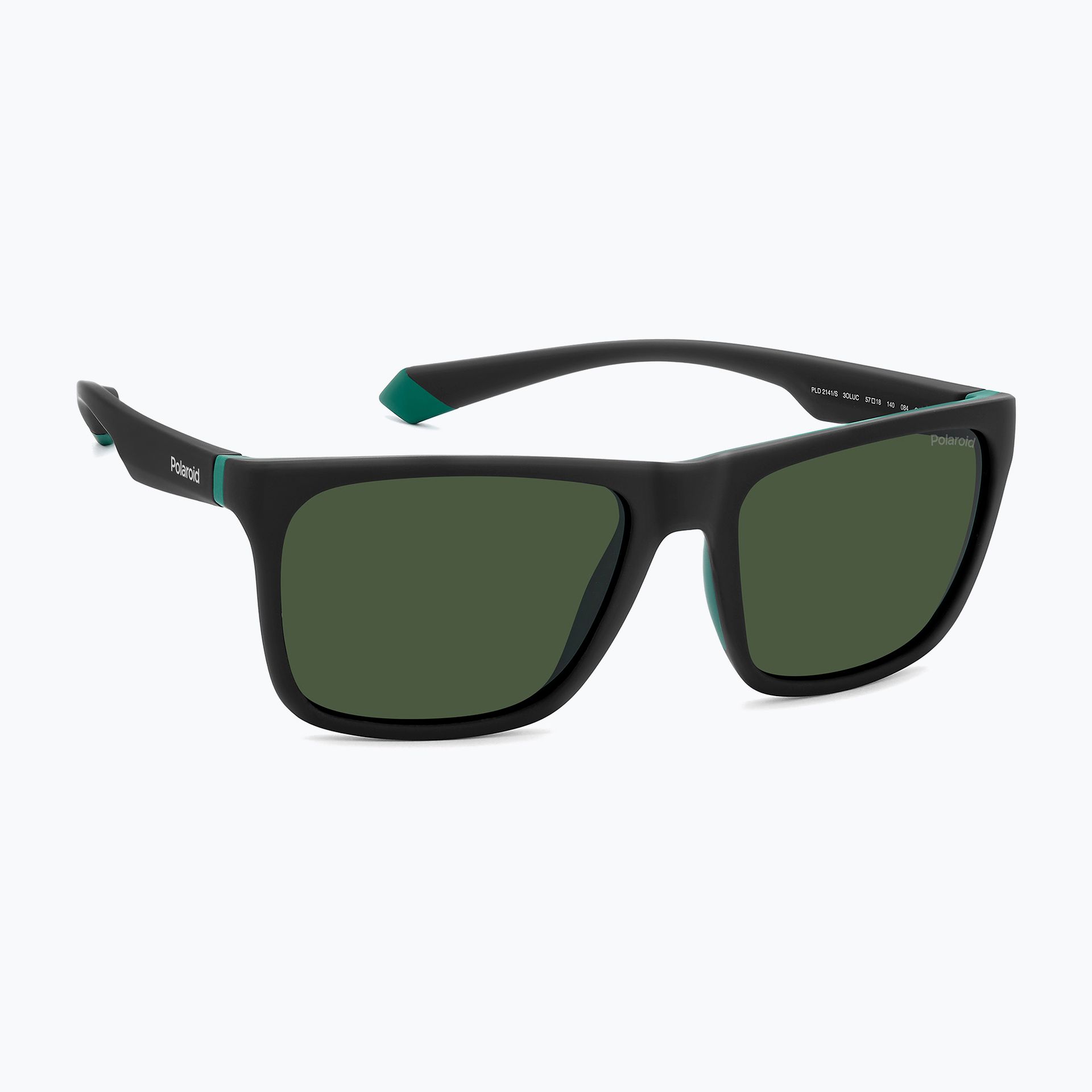 Okulary przeciwsłoneczne Polaroid PLD 2141/S matte black green/green polarized WYSYŁKA W 24H 30 DNI NA ZWROT