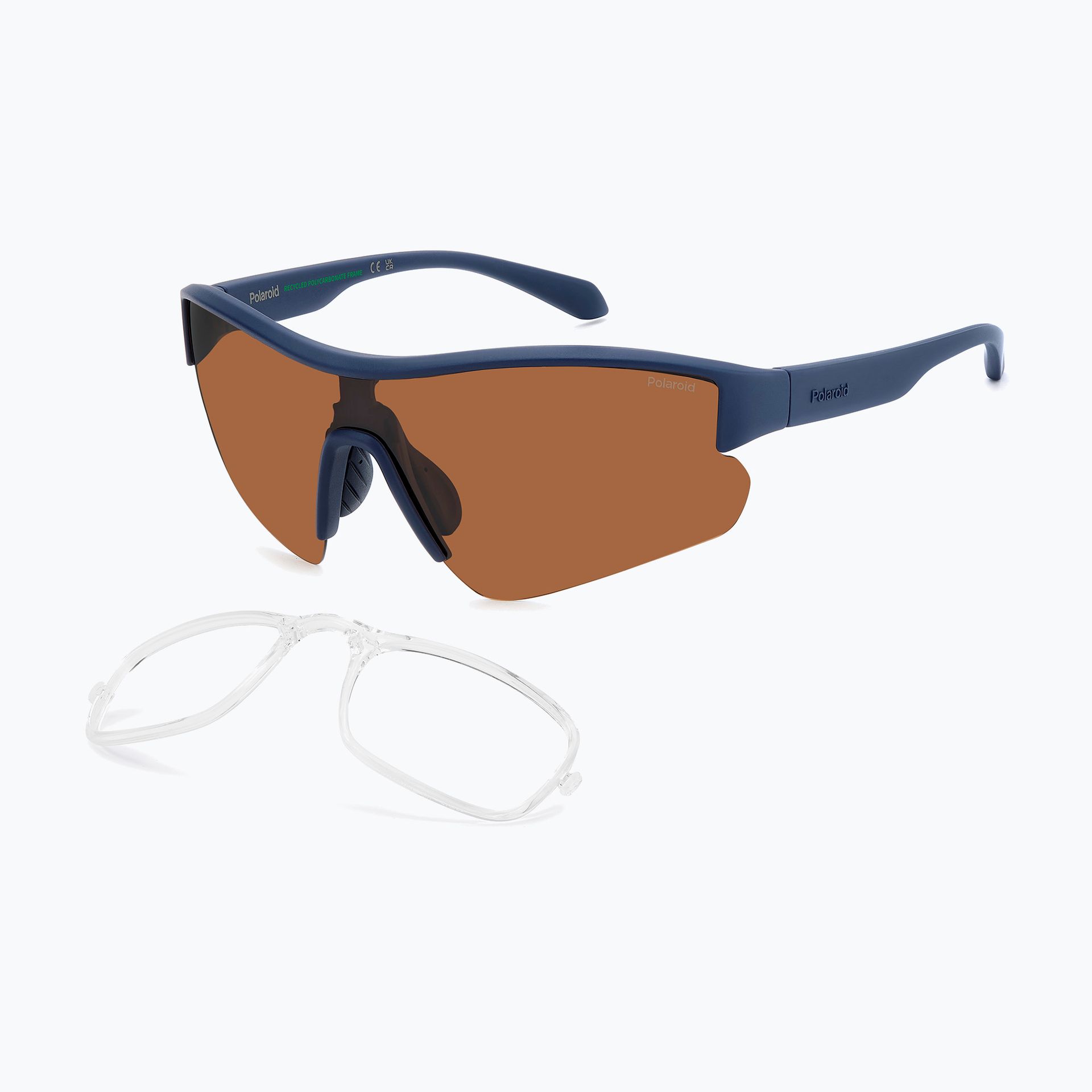 Okulary przeciwsłoneczne Polaroid PLD 7061/CI/S matte blue/copper polarized WYSYŁKA W 24H 30 DNI NA ZWROT