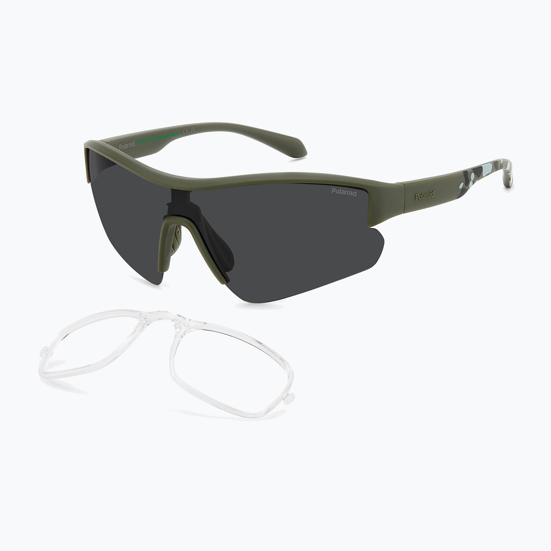 Okulary przeciwsłoneczne Polaroid PLD 7061/CI/S matte green/grey polarized WYSYŁKA W 24H 30 DNI NA ZWROT