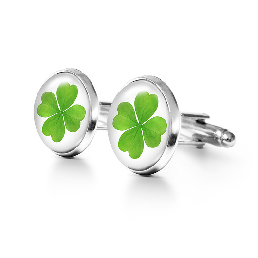 Koniczyna - spinki do mankietów