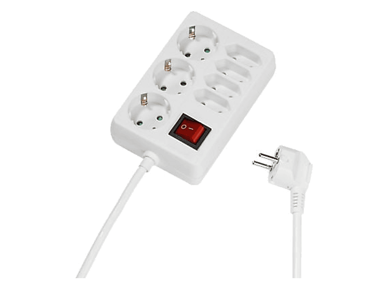 Listwa zasilająca VIVANCO 3xSchuko/4xEU, 1,4 m Biały