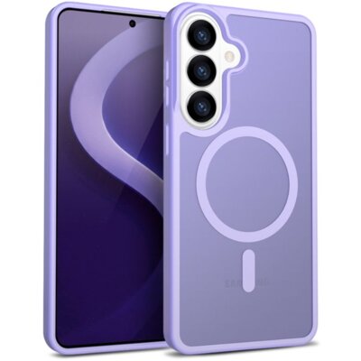 Etui CRONG Hybrid Matte Magnetic MagSafe do Samsung Galaxy S26 Lawendowy