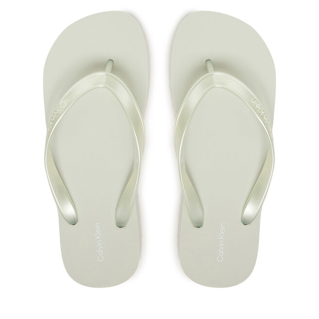 Japonki Calvin Klein Flatform Flip Flop Met Tpu HW0HW03120 Błękitny
