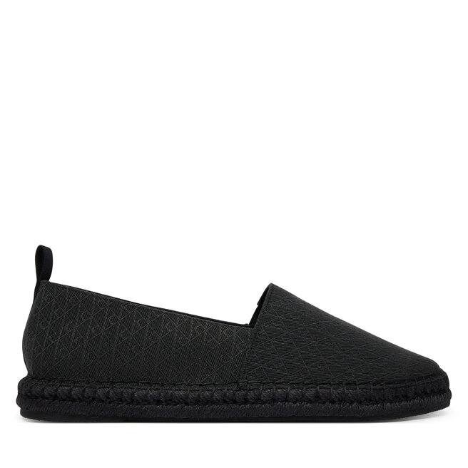 Espadryle Calvin Klein Espadrille Aop Cv HM0HM02231 Czarny