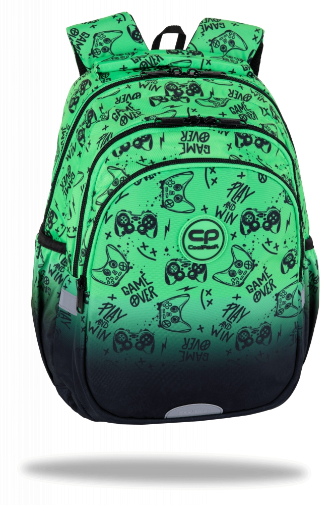 Coolpack Plecak szkolny Jerry - Game Over Gradient Green F029969