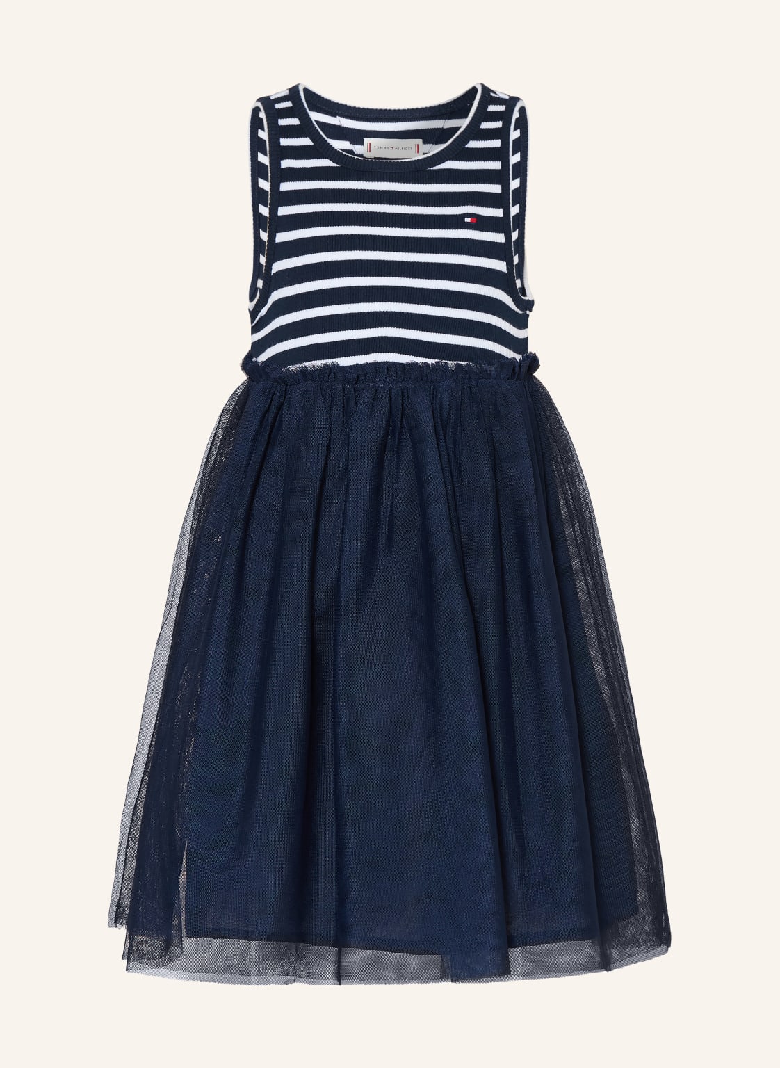 Tommy Hilfiger Sukienka Z Mieszanki Materiałów blau