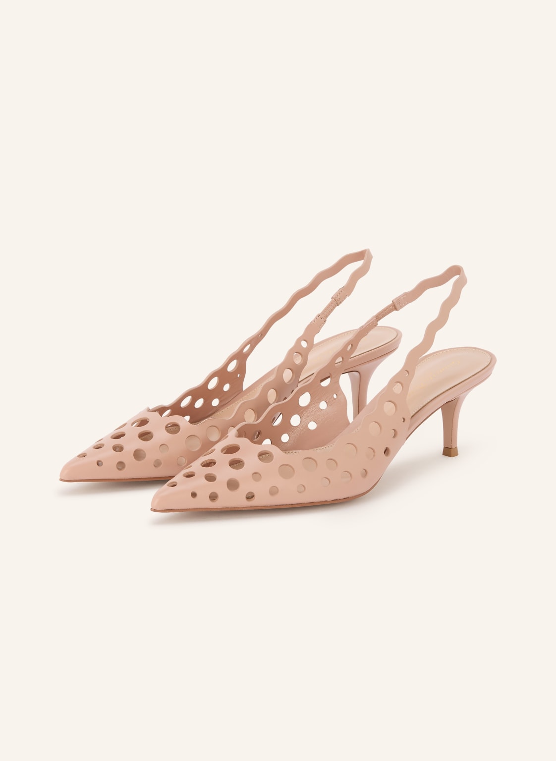 Gianvito Rossi Czółenka Z Wycięciami rosa