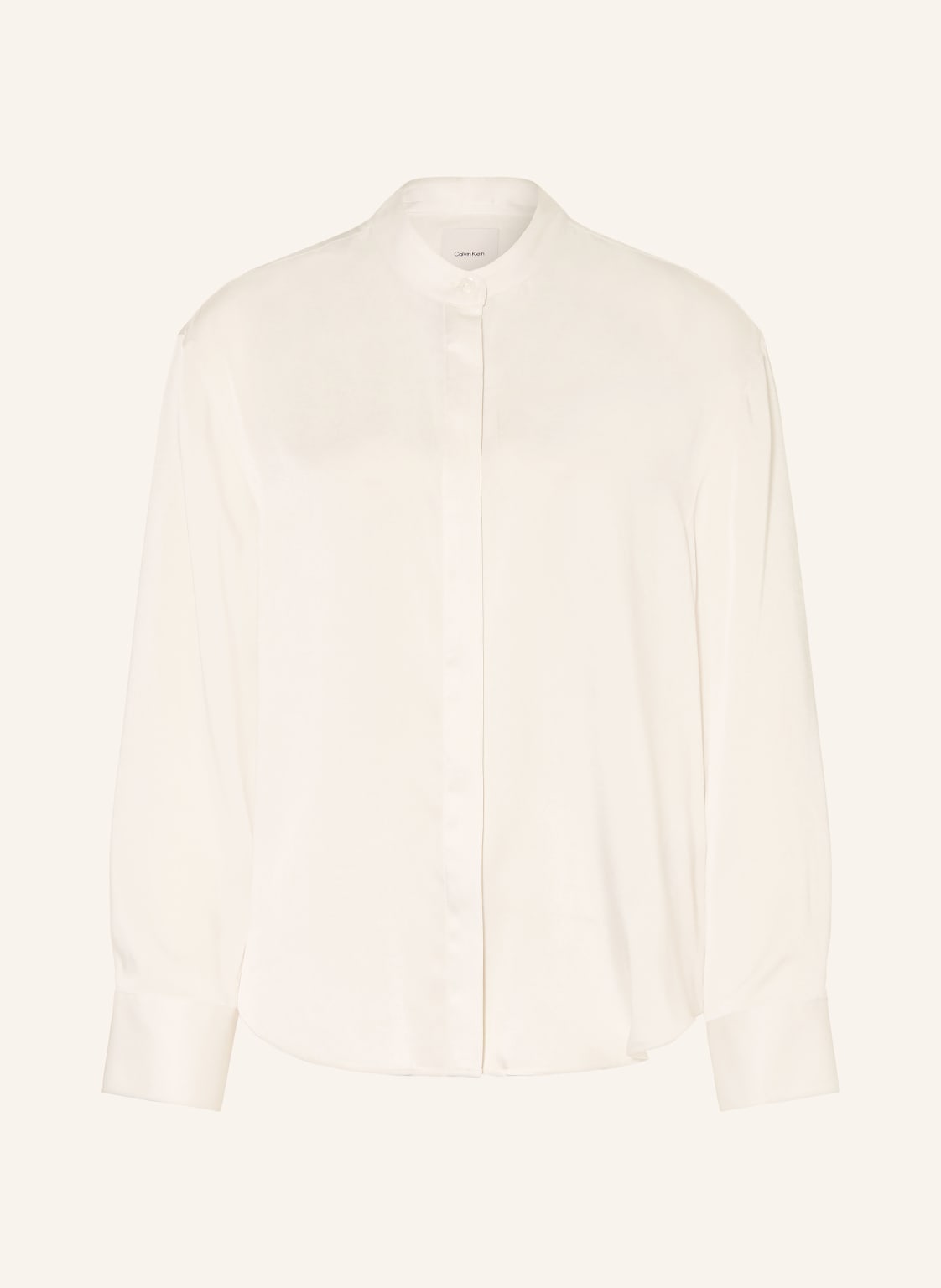 Calvin Klein Satynowa Bluzka weiss